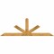 Ekena Millwork Saratoga Rough Sawn Timber Gable Bracket, Western Red Cedar, 108"W x 36"H x 2"D x 6"F, 8/12 Pitch GBW108X36X0206SAR00RWR - alternate 1